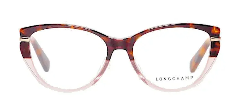 LONGCHAMP LO2629 590 PINK TORTOISE EYEGLASSES FRAMES 54-14-140 AUTHENTIC WOMENS
